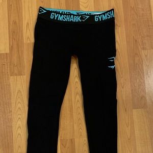 Gymshark legging - black/turquoise